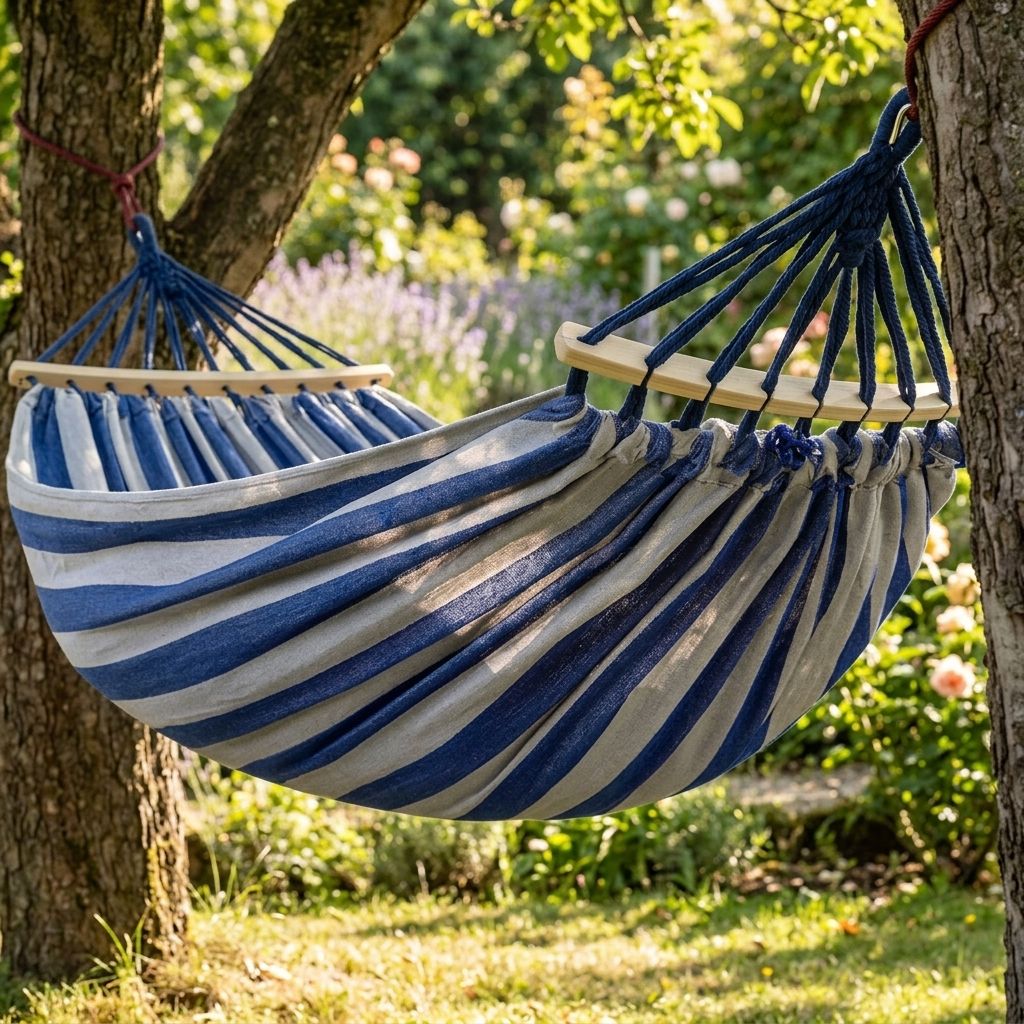 Outdoor Canvas Double Hammock – Pact lifestyle image