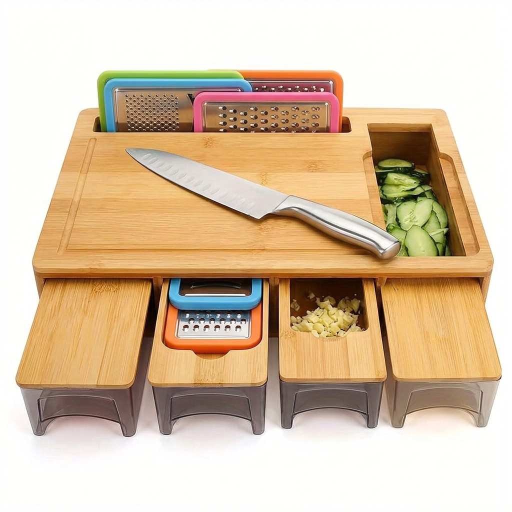 Bamboo Cutting Board Set – Pact studio image