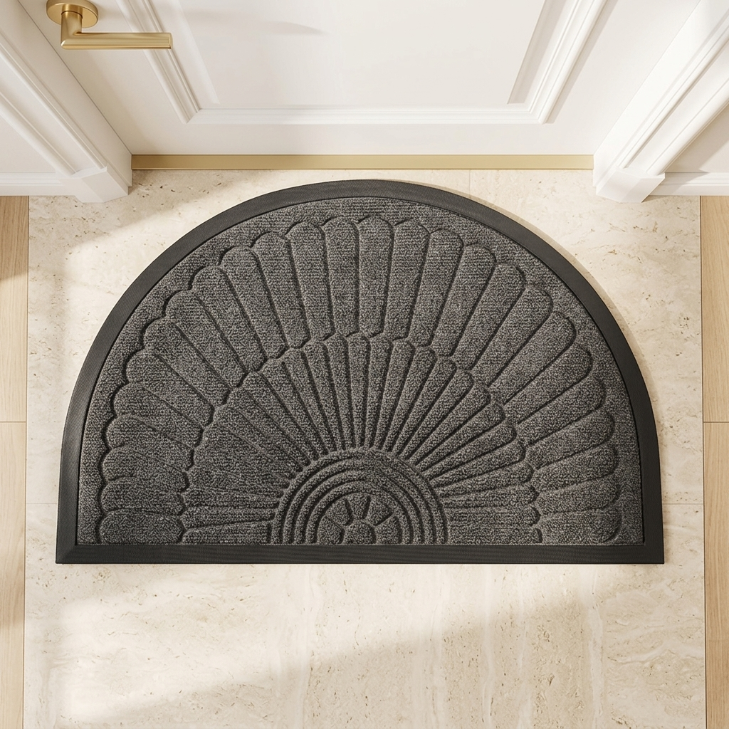 Semi-Circular Rubber-Backed Door Mat – Pact lifestyle image