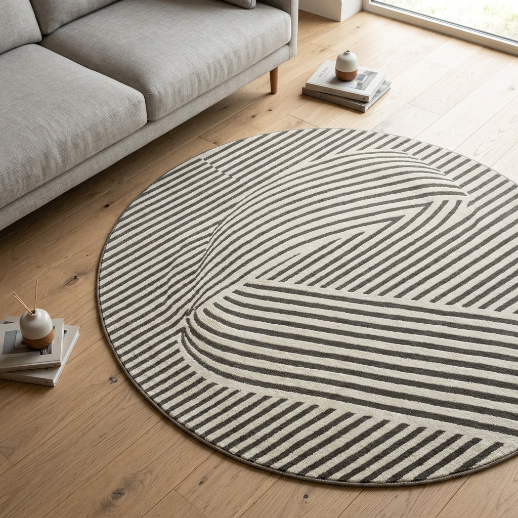 Round Plush Area Rug – Pact lifestyle image