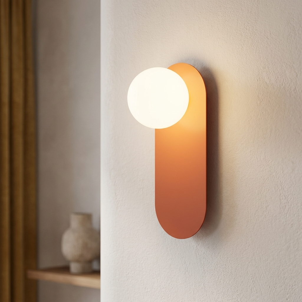 Nordic Glass Wall Sconce | 1005006149552976-WHITE,1005006149552976-black,1005006149552976-Orange