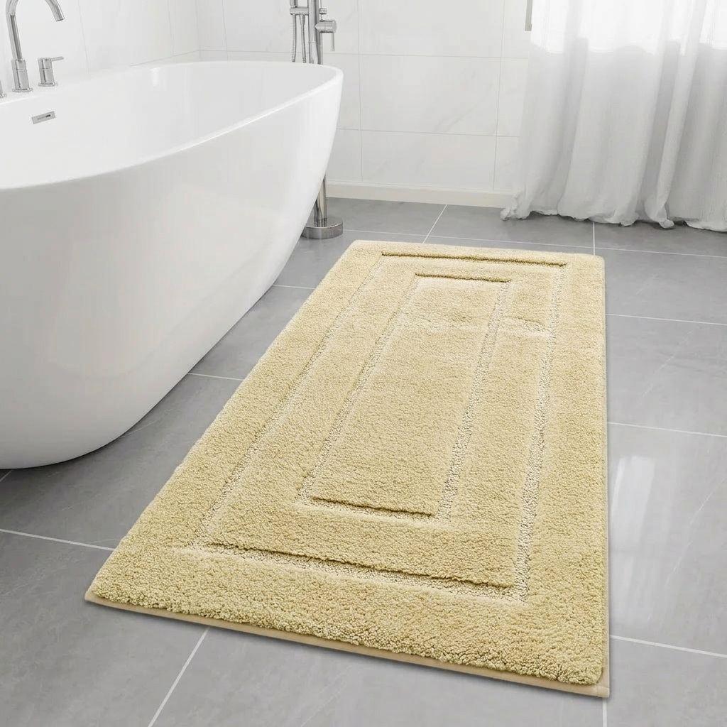 Velveteen Absorbent Bath Mat