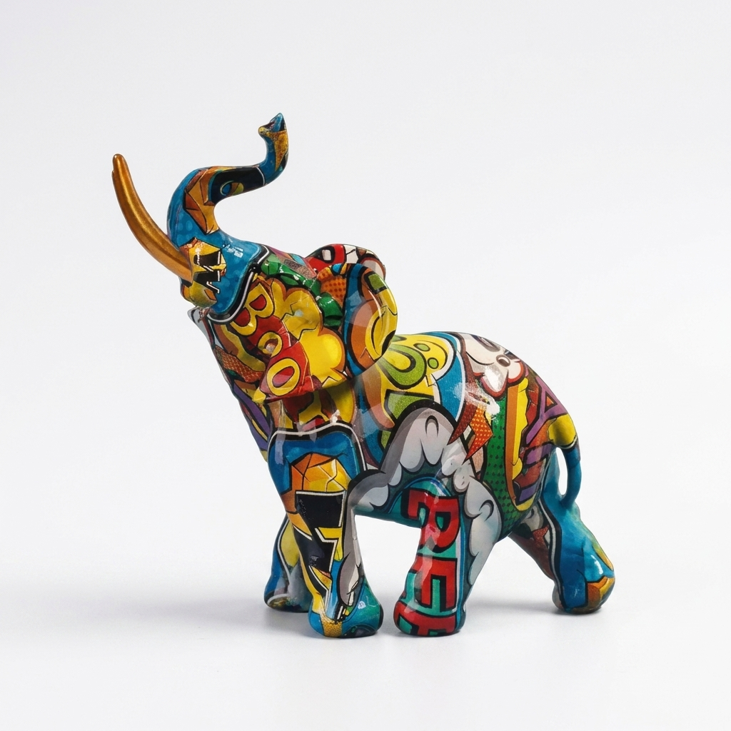 Colourful Elephant Sculpture Design 1