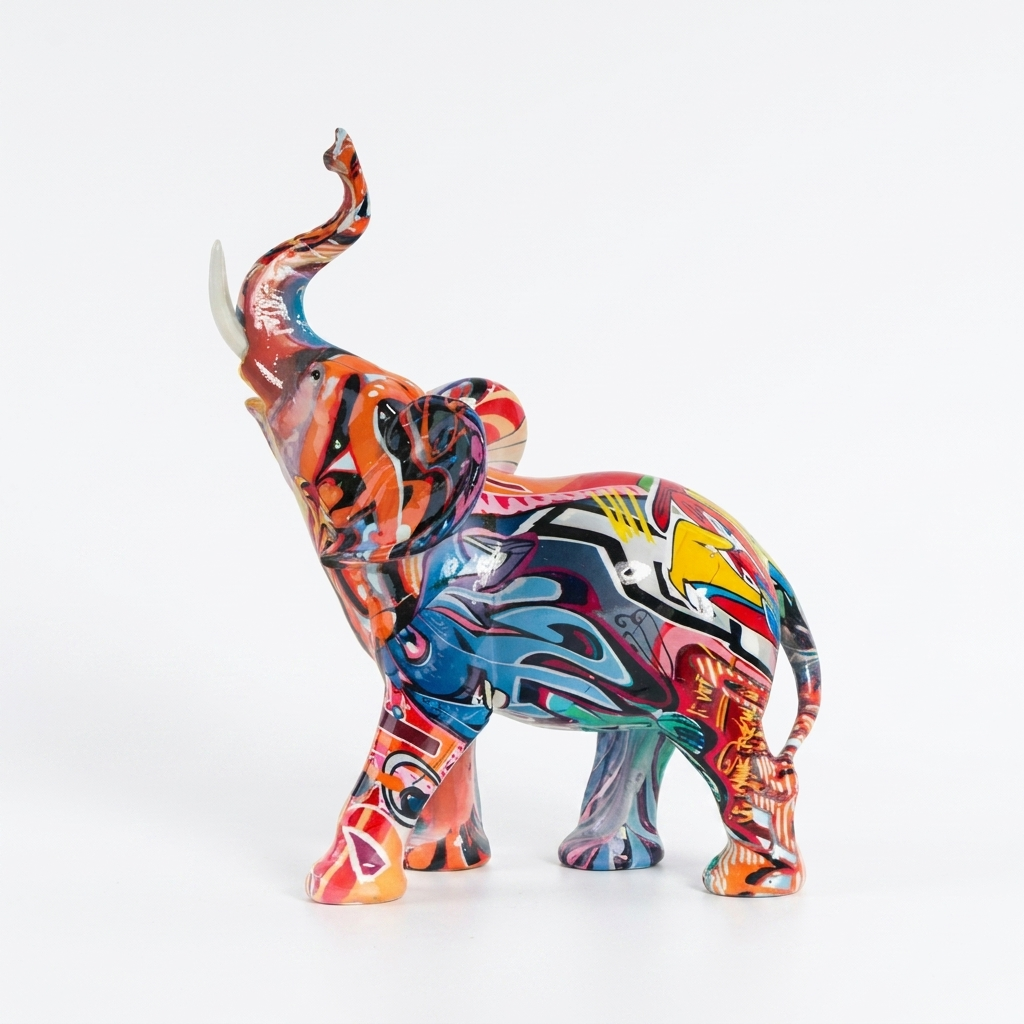 Colourful Elephant Sculpture Design 4