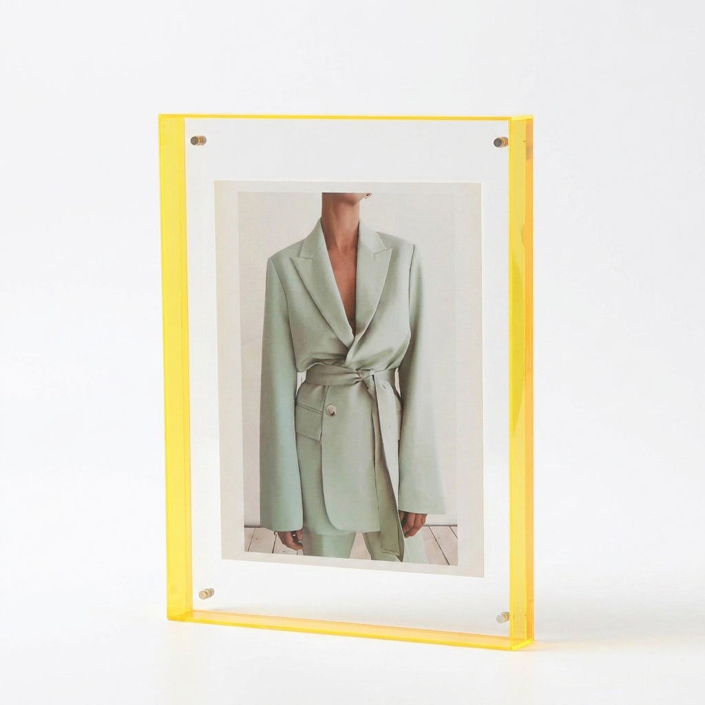 Acrylic Photo Frame Yellow