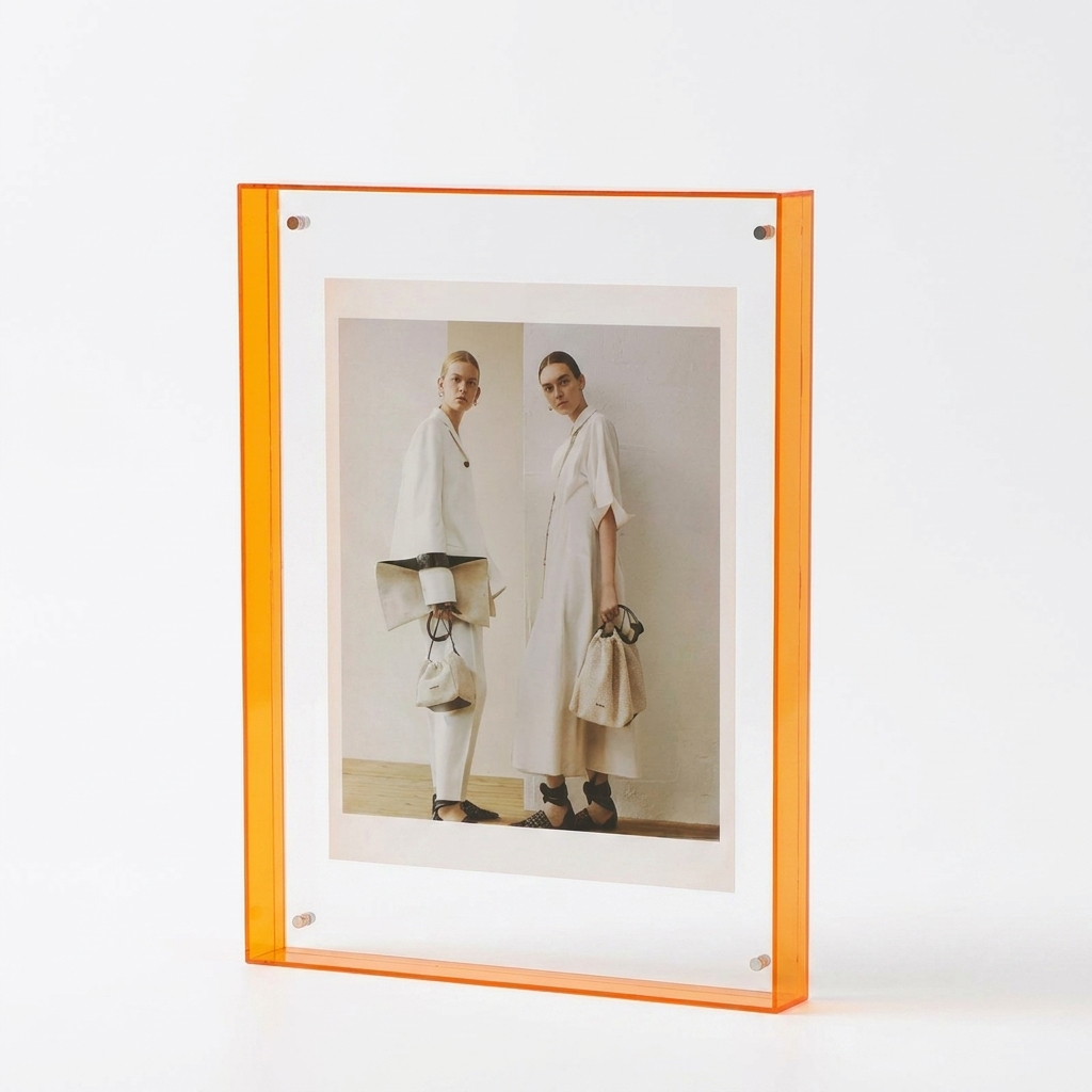 Acrylic Photo Frame Orange