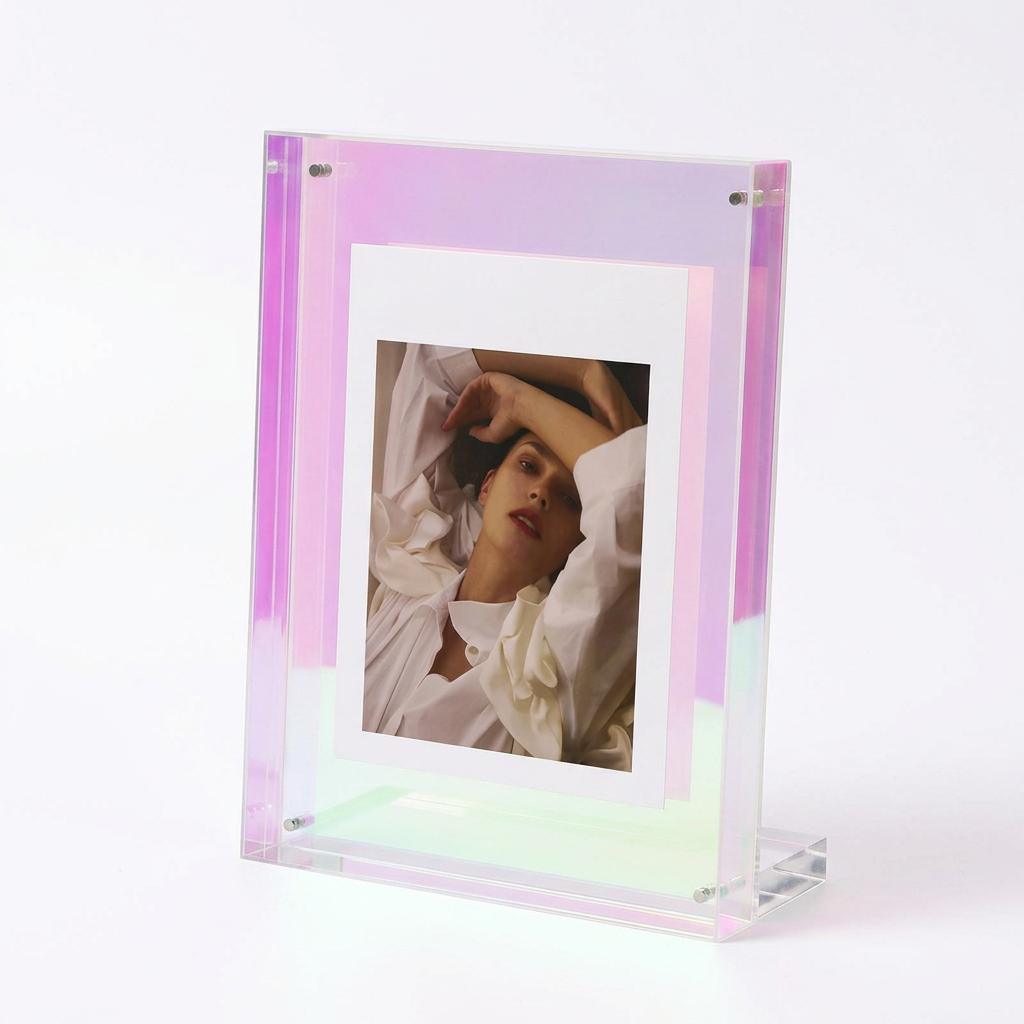 Acrylic Photo Frame Multicolored