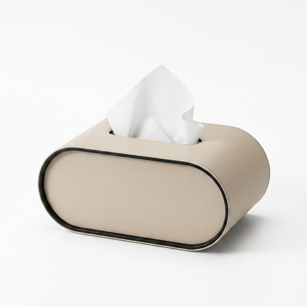 Tissue Box Cover Beige