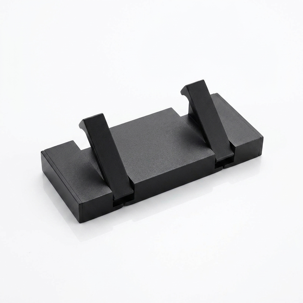 Hook Rack 2 Hooks Black