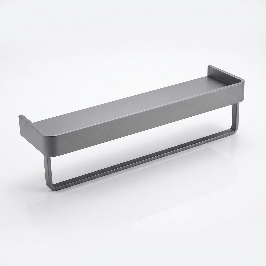 Towel Rack Grey 50cm with Rod