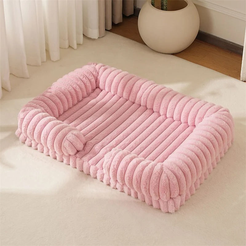 Memory-Foam Dog Bed with Bolster Sides, Cosy & Washable