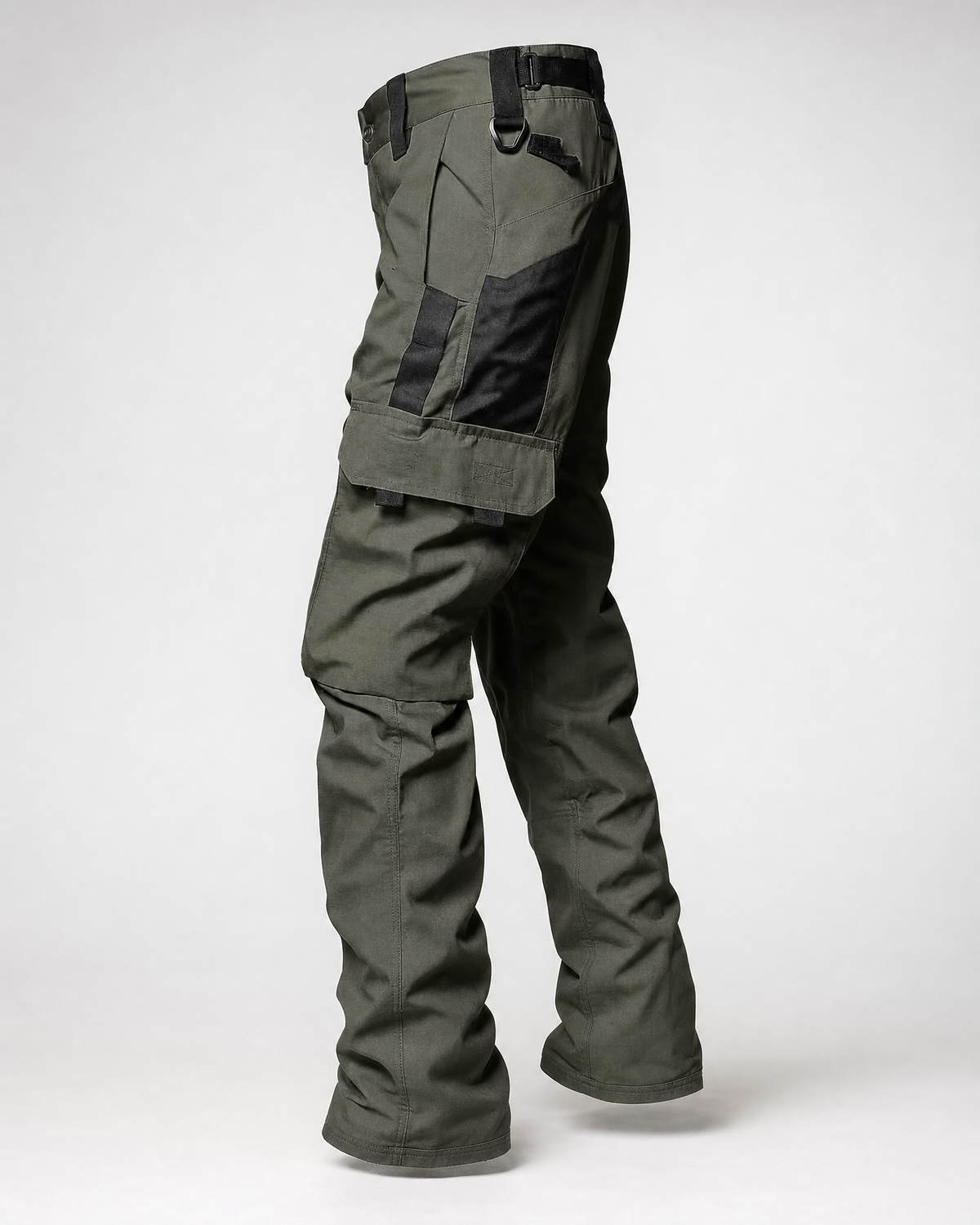 Pact men's water-repellent cargo work trousers — Green # Colour_Green
