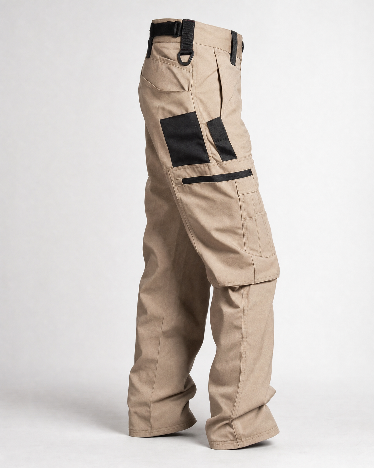 Pact men's water-repellent cargo work trousers — Khaki # Colour_Khaki